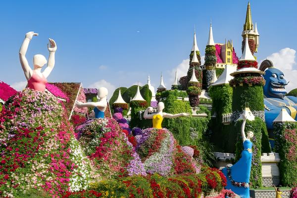 Explore Dubai’s Miracle Garden and Global Village